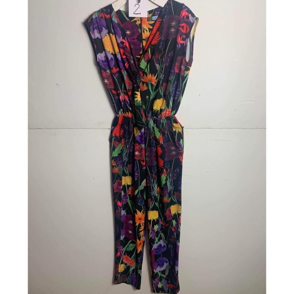 Eva Franco Anthropologie Floral Jumpsuit